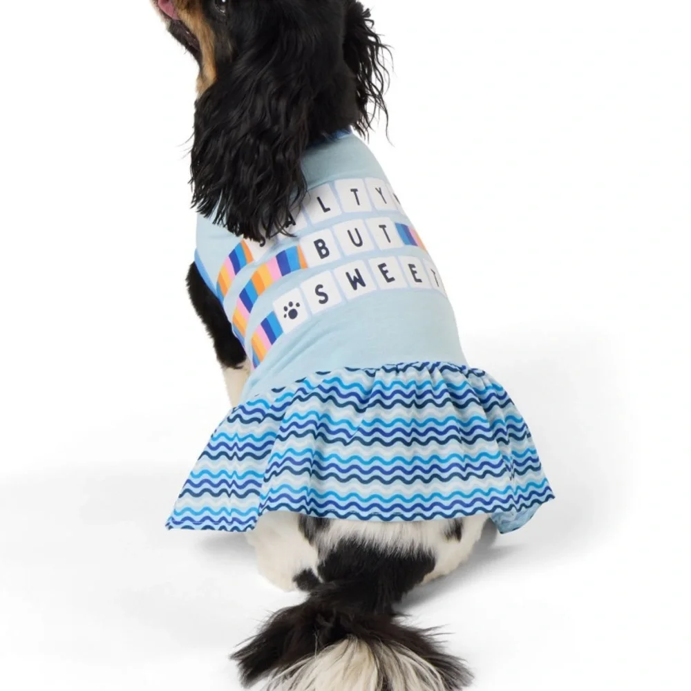 New Top Paw Salty but Sweet dog dress XS